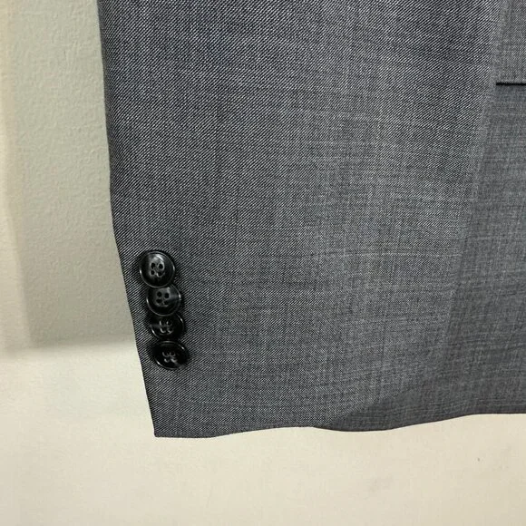 Michael Kors Wool Sport Coat Dinner Jacket Blazer Men 44L Gray Career Formal NWT